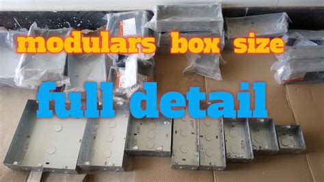 metal boxes for modular switches|electrical modular box sizes.